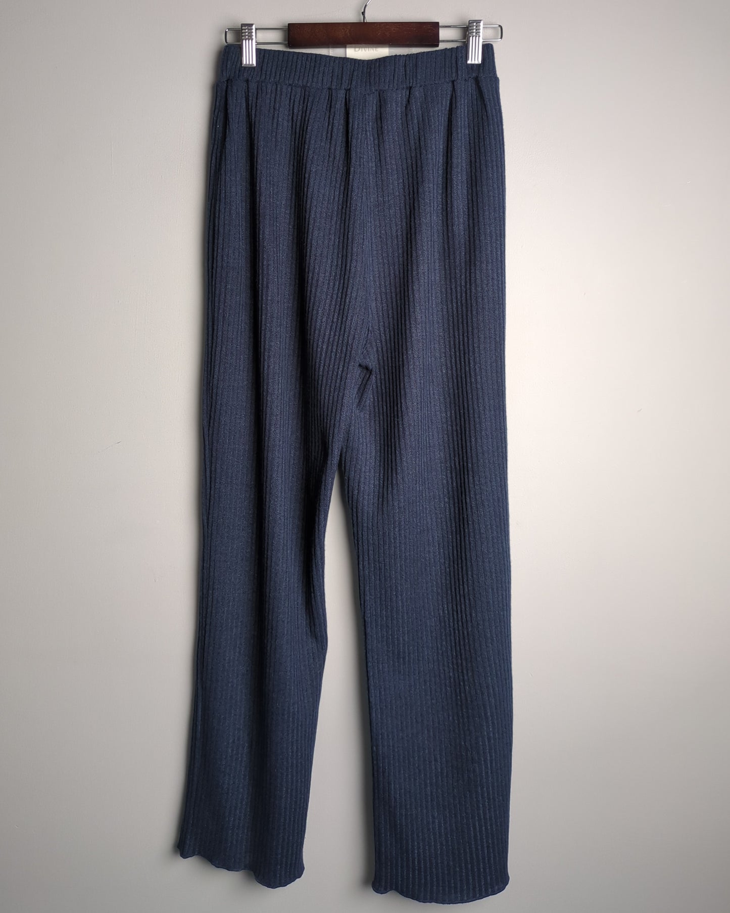 Urbanic Blue Ribbed Trousers