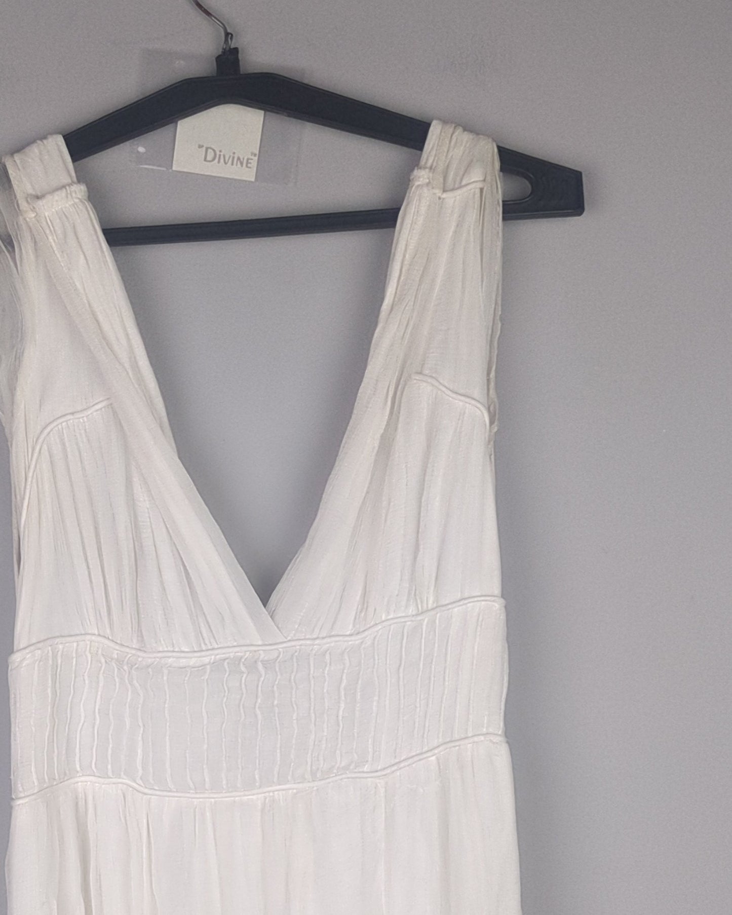 Mango White Maxi Dress