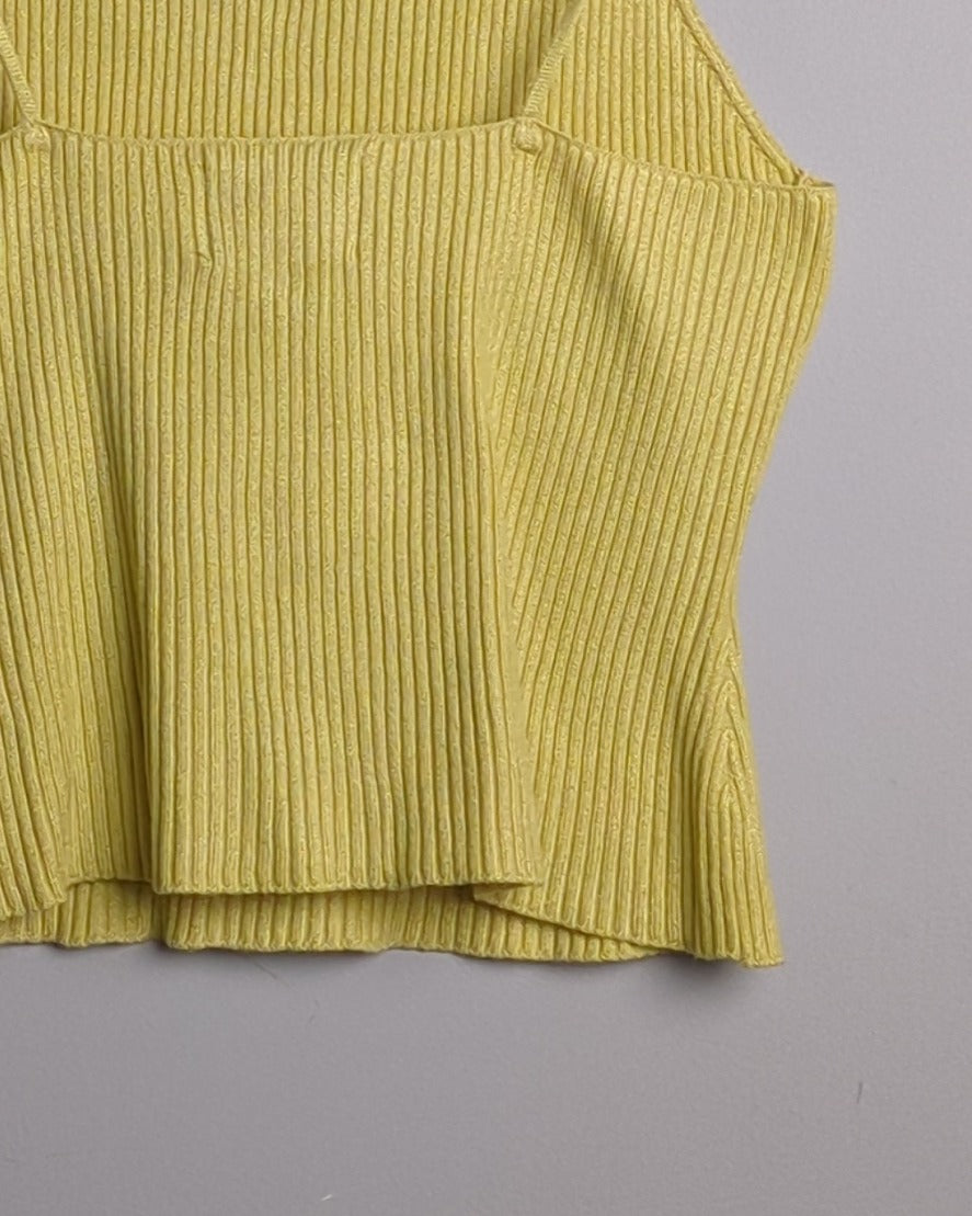 H&M Beige Ribbed Tank