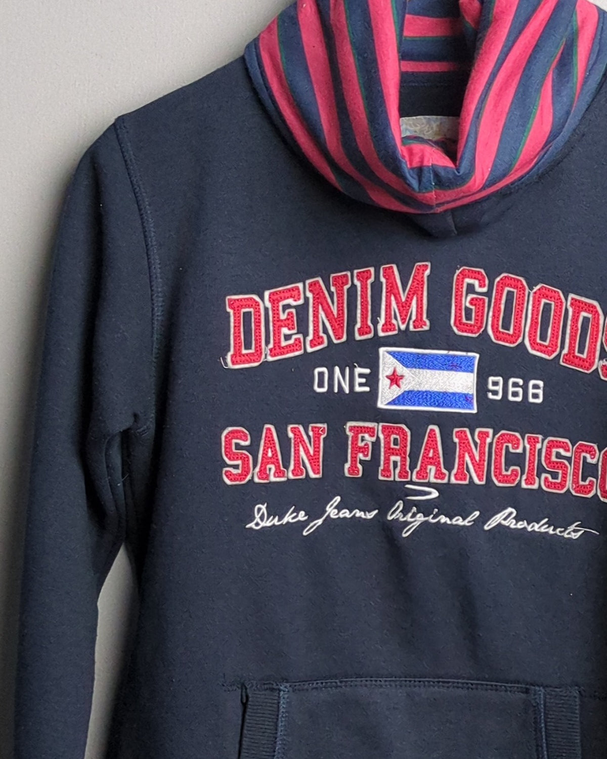 Duke Jeans Blue Graphic Hoodie