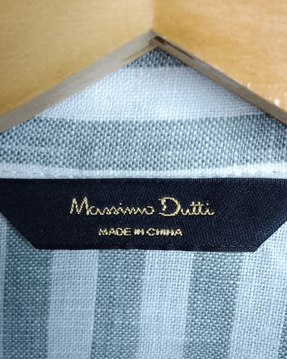 Massimo Dutti Gray Button-Down Shirt