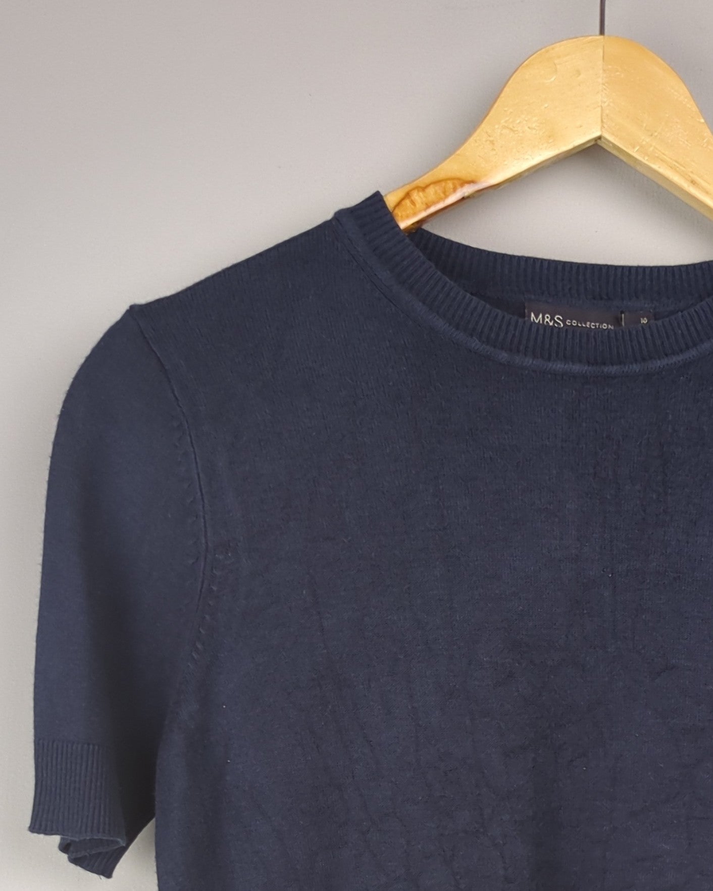 M&S Blue Knitted Top