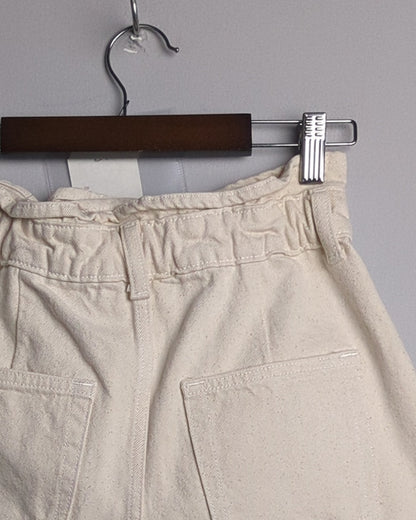 Zara Beige Denim Shorts