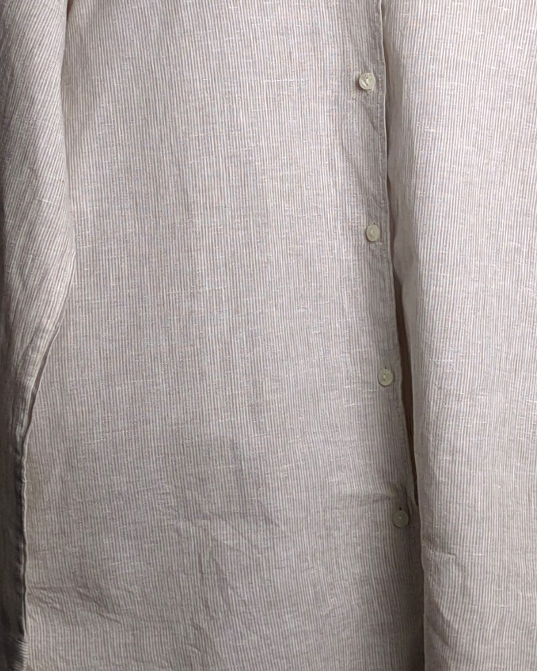 Massimo Dutti Beige Linen Shirt