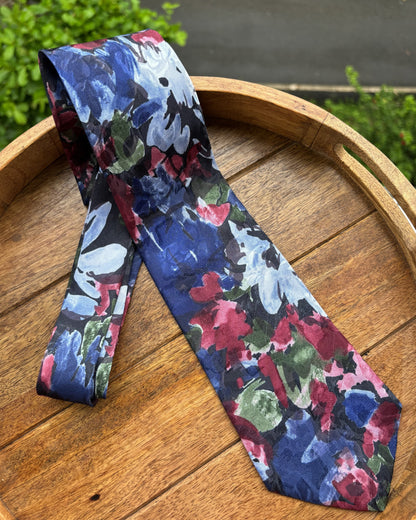 Beekman Place Wine Floral Necktie