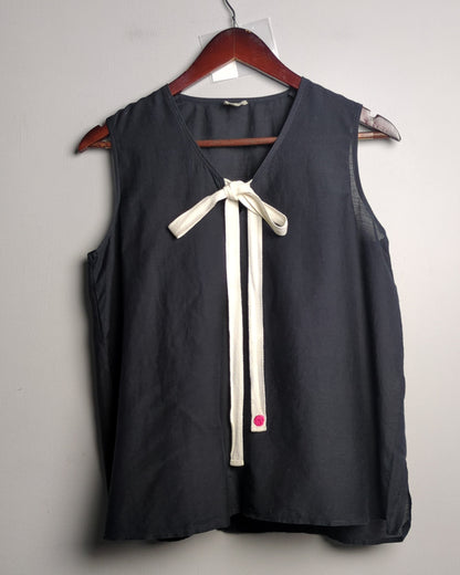 Nicobar Black Sleeveless Top