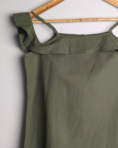 Love Genration Green Ruffle Dress