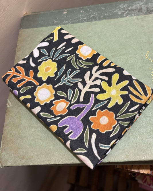 Black Floral Bandana