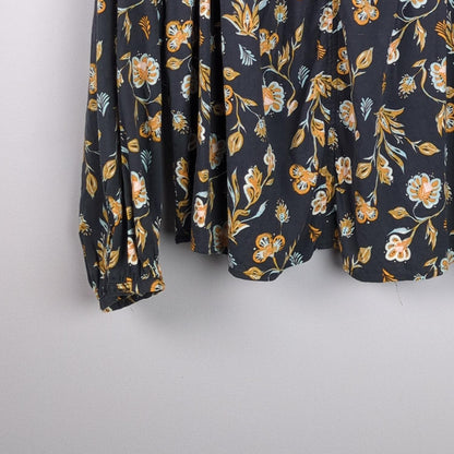 Floral Print Long Sleeve Blouse