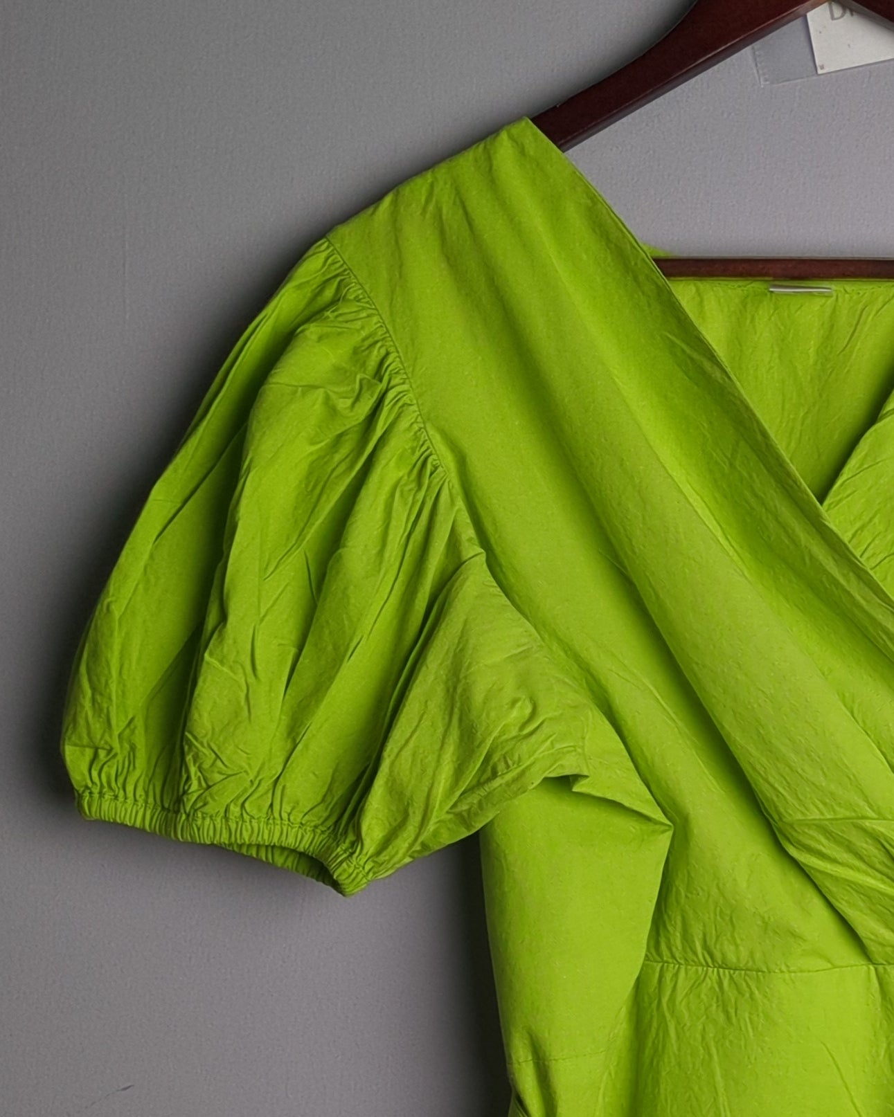 Athena Green Wrap Top