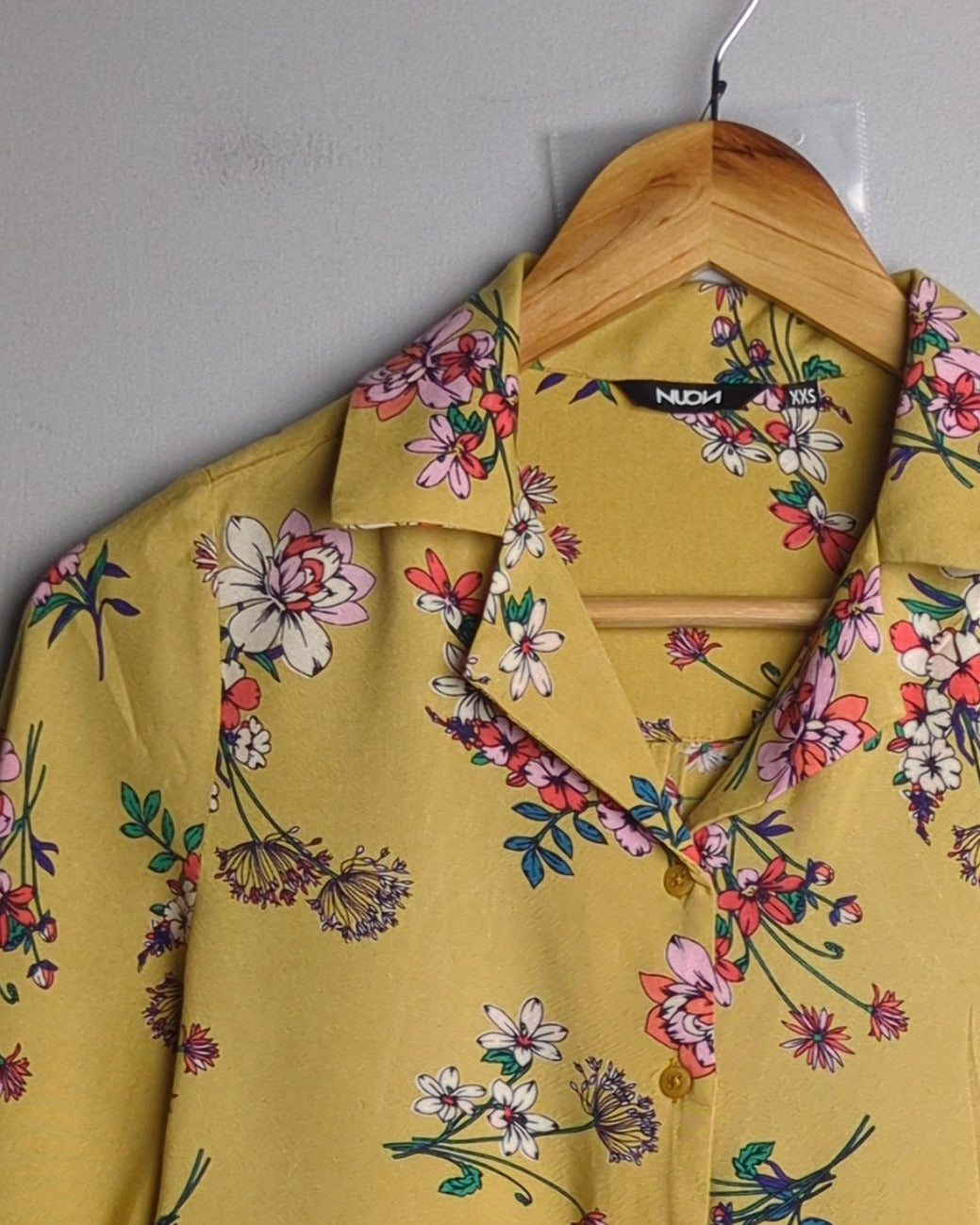 Nuon Beige Floral Shirt