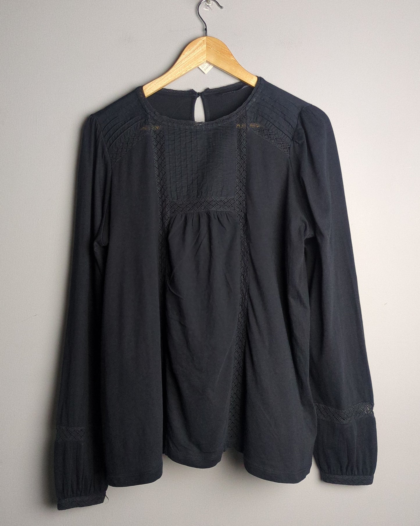 Mark & Spencer Black Lace Blouse