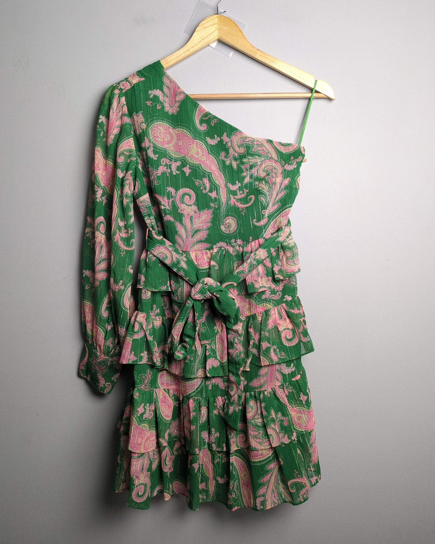 Twenty Dresses Green Paisley Dress