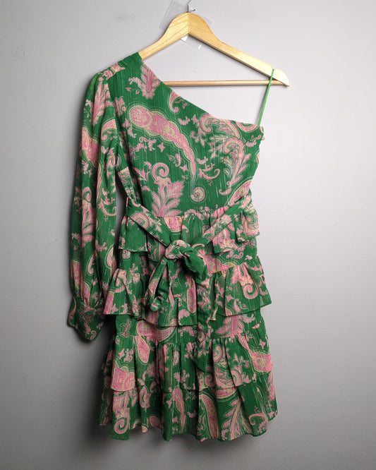 Twenty Dresses Green Paisley Dress