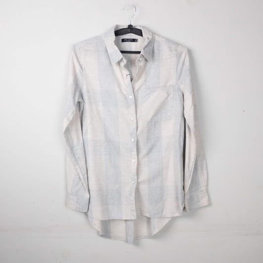 Striped Button-Up Shirt