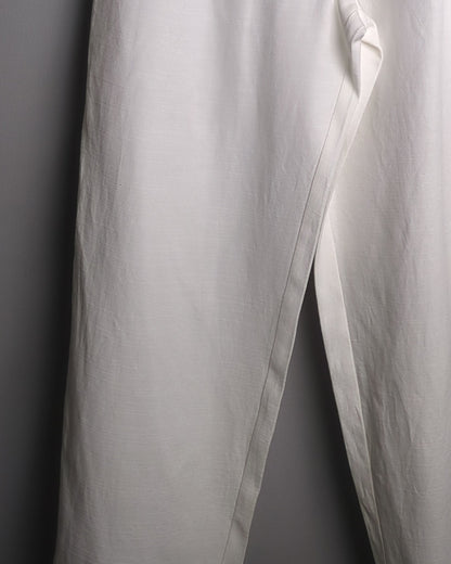 Zara White Casual Trousers