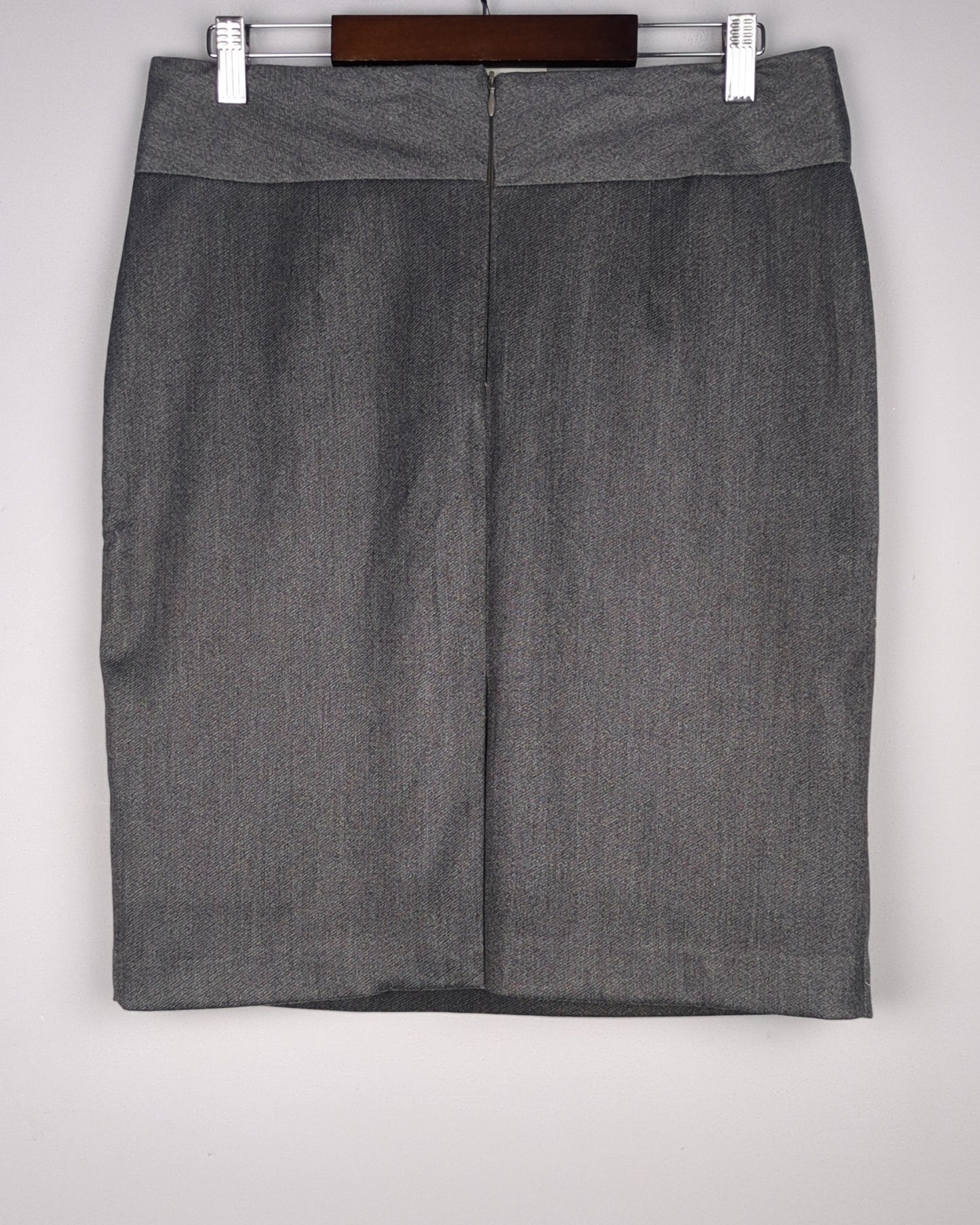 Andra Gray Pencil Skirt