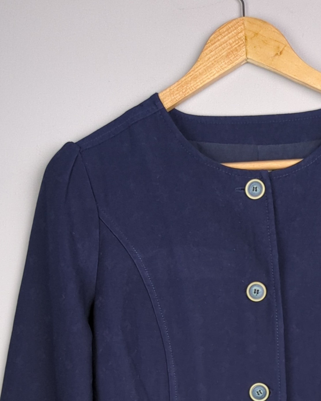 Mango Blue Shrug Shacket