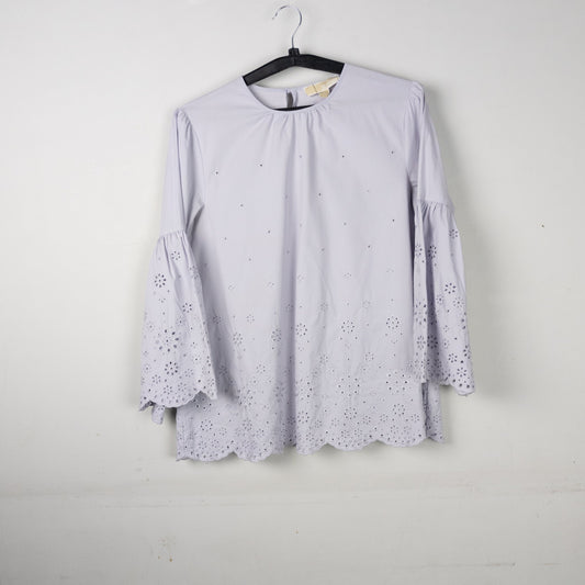 Eyelet Bell Sleeve Top