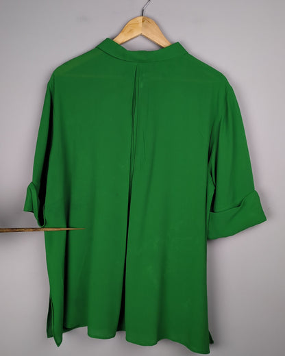 Arket Green Collared Blouse
