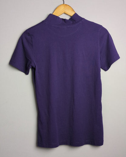 Rareism Purple Mockneck Tee