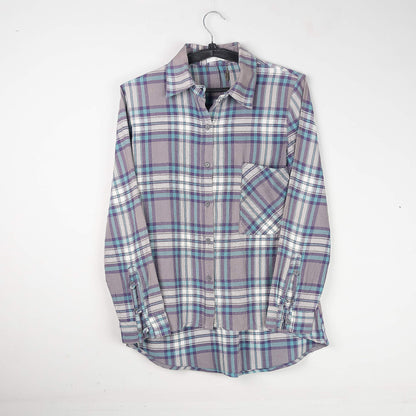 Plaid Button-Up Shirt