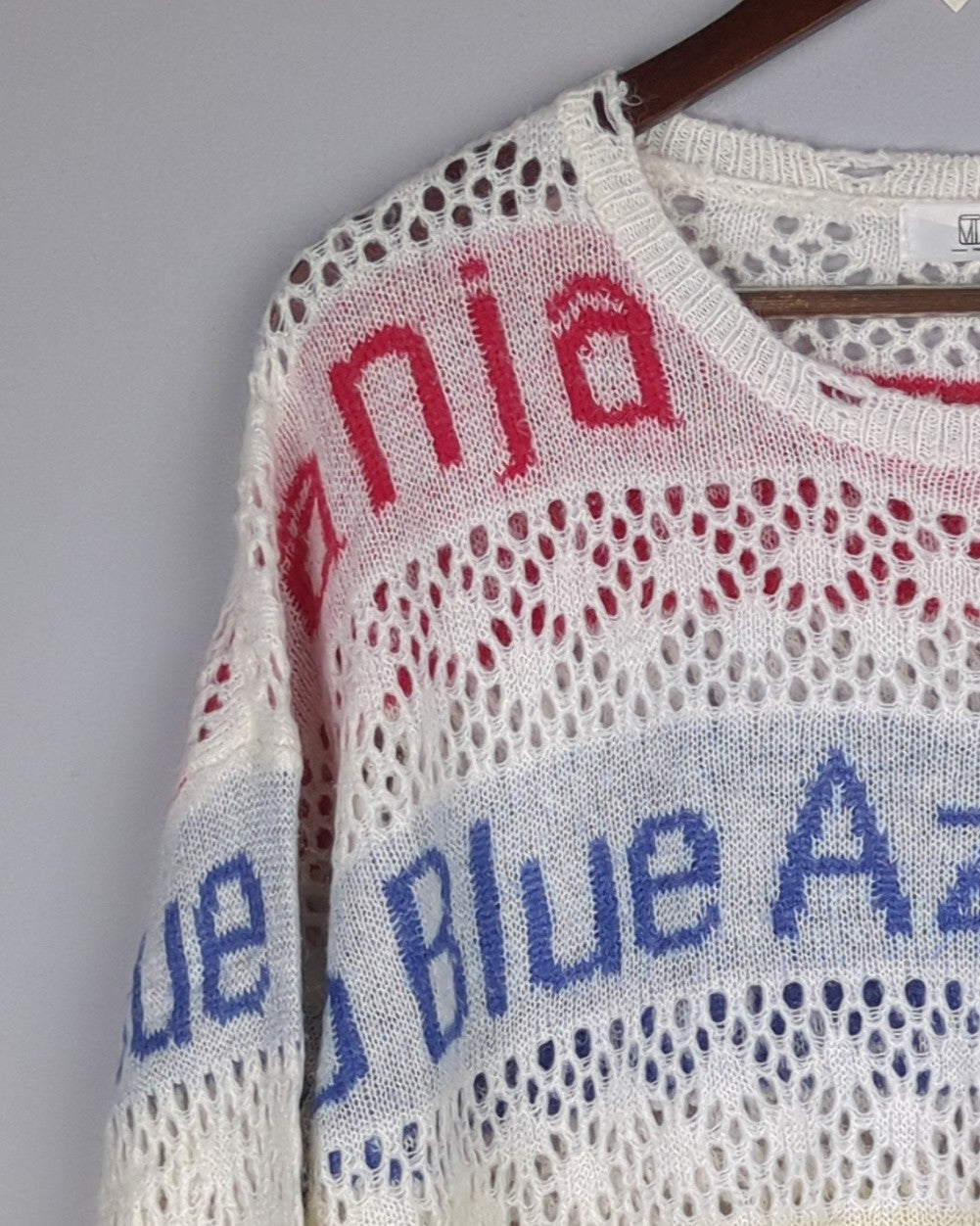 Lei Yuan White Knitted Sweater