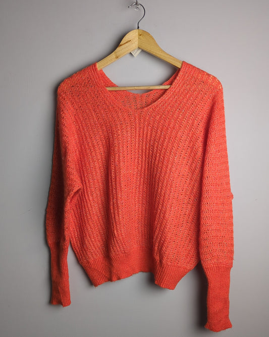 Orange Knit Sweater