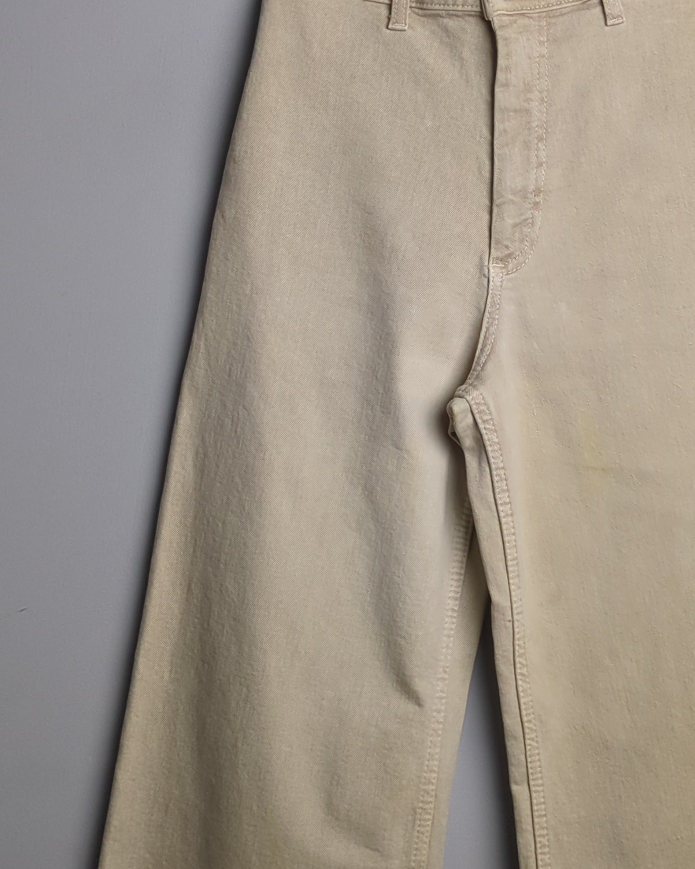 Zara Beige Wide Jeans