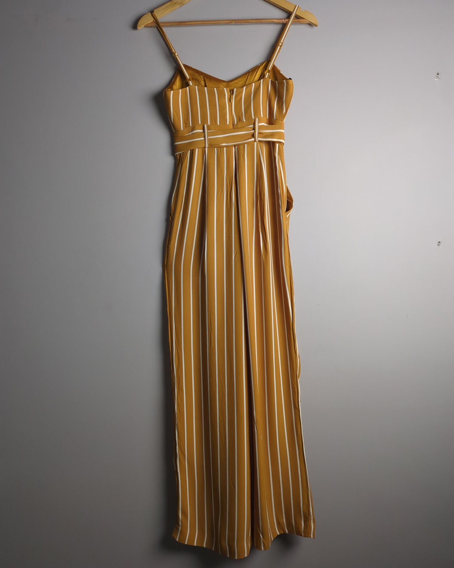 Forever New Brown Striped Jumpsuit