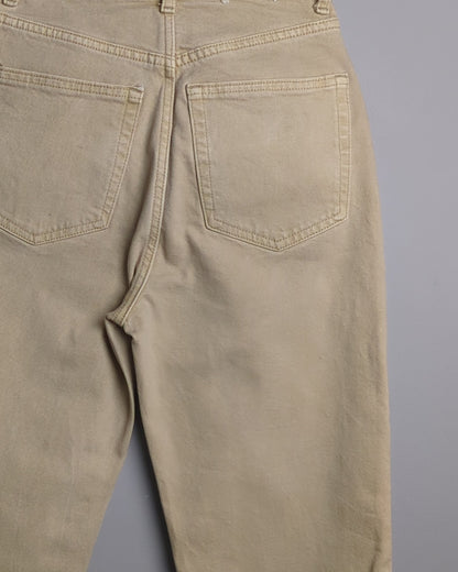 H&M Beige High-Waisted Jeans