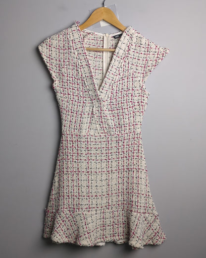 Zara White Tweed Dress