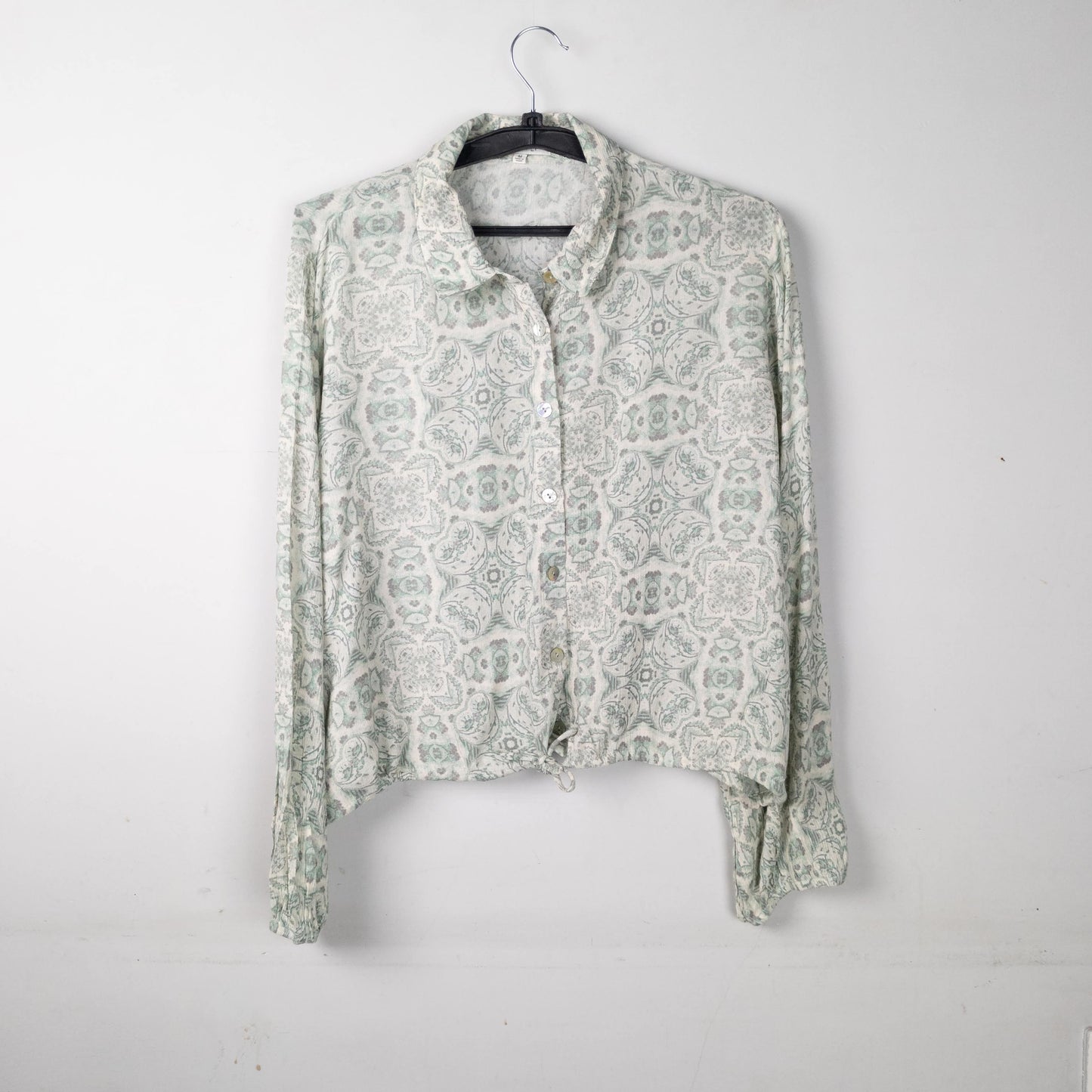 Patterned Button Down Top