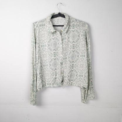 Patterned Button Down Top