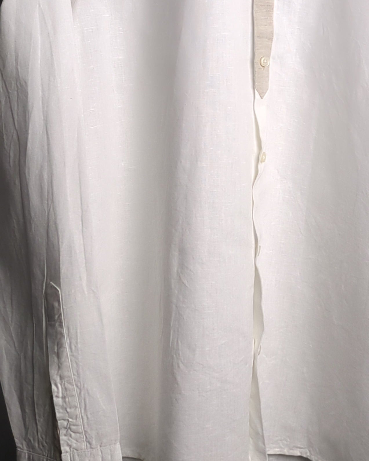 Zara White Mandarin Shirt