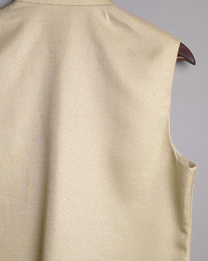 Beige Nehru Vest