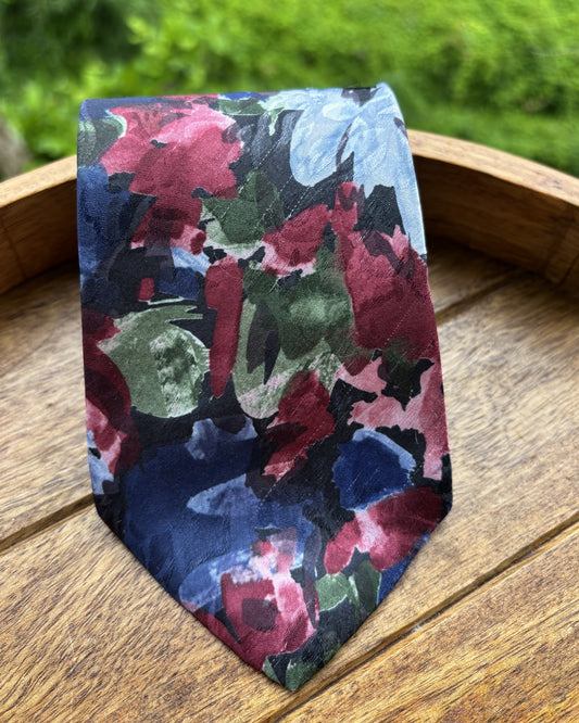 Beekman Place Wine Floral Necktie
