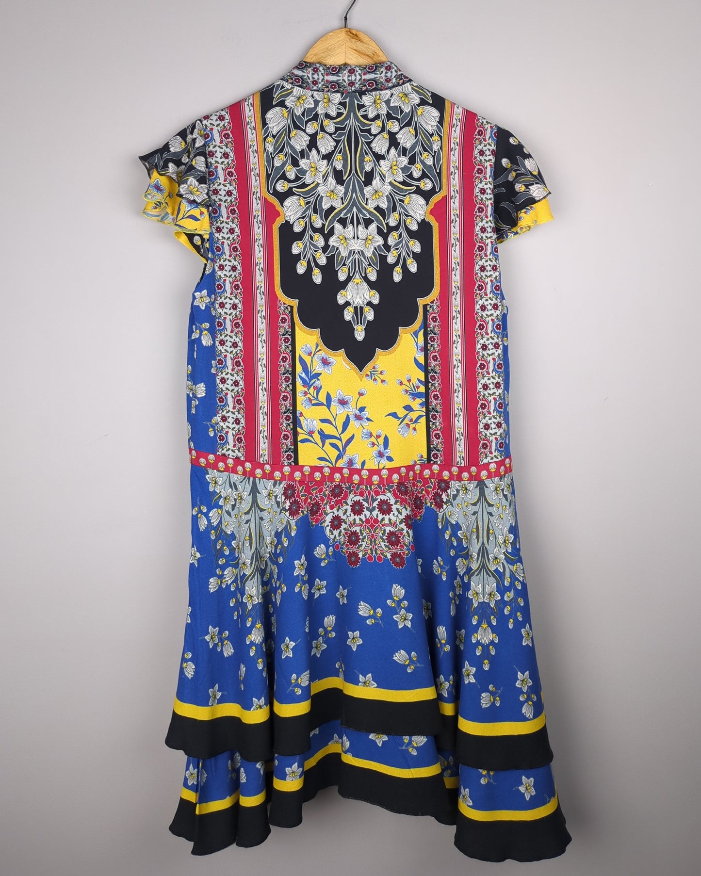 Alice + Olivia Blue Patterned Dress