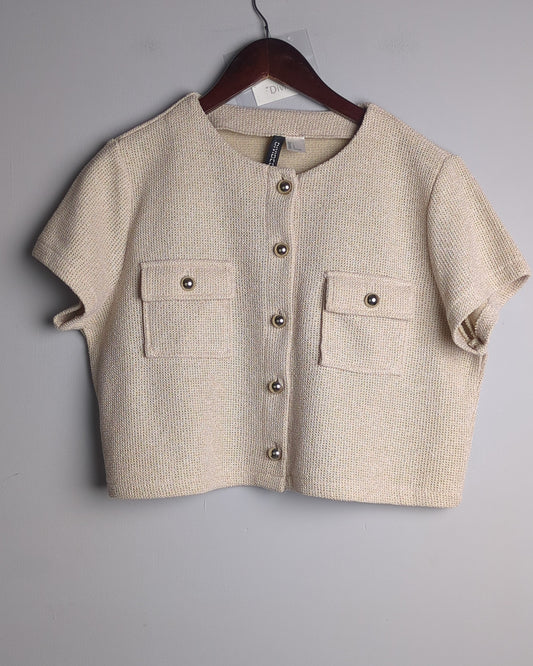 H&M Beige Tweed Jacket