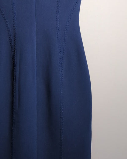 Mango Blue Sleeveless Sheath