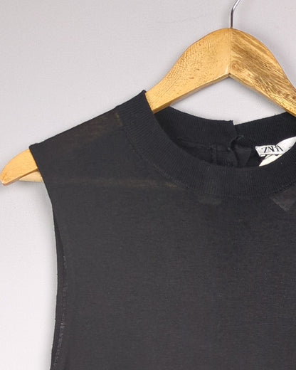 Zara Black Sleeveless Tank
