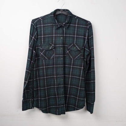 Green Plaid Flannel Shirt