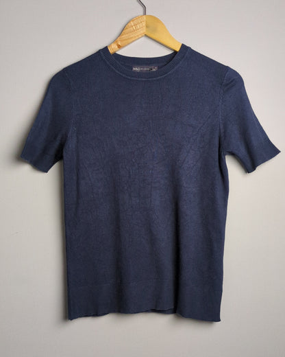 M&S Blue Knitted Top