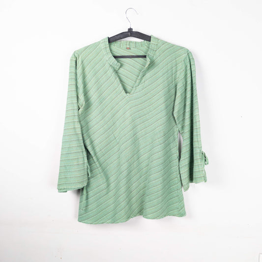 Green Striped Tunic