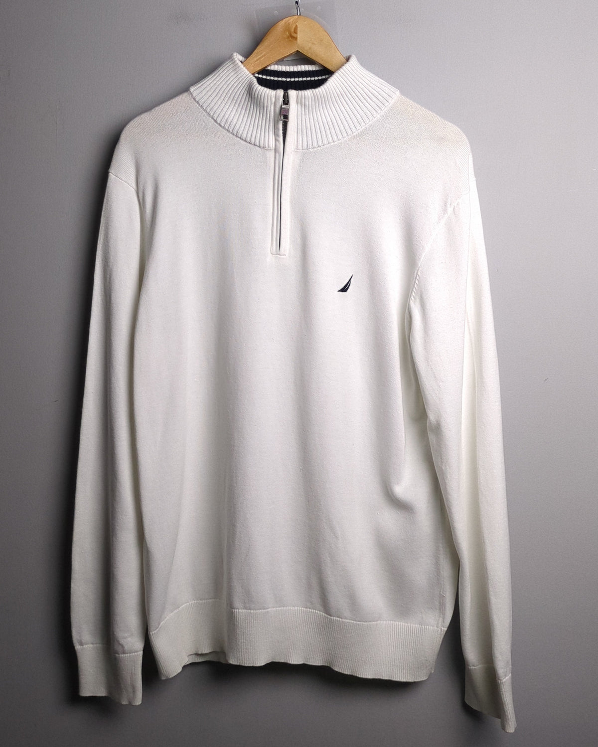 Nautica White Quarter Zip