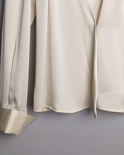Beige Satin Blouse