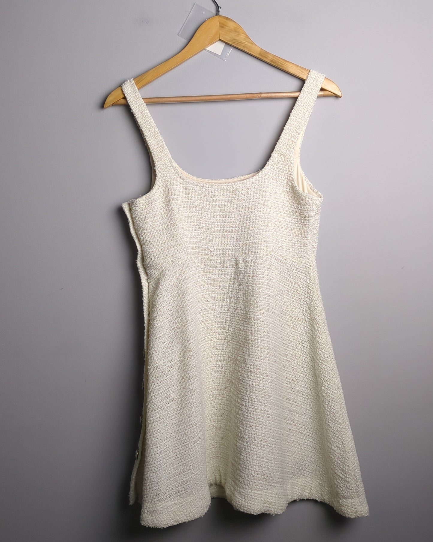 Zara Beige Tweed Dress