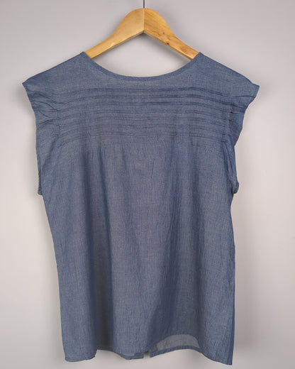 Cottonworld Blue Denim Blouse