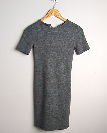 Forever 21 Gray Lace-Up Dress