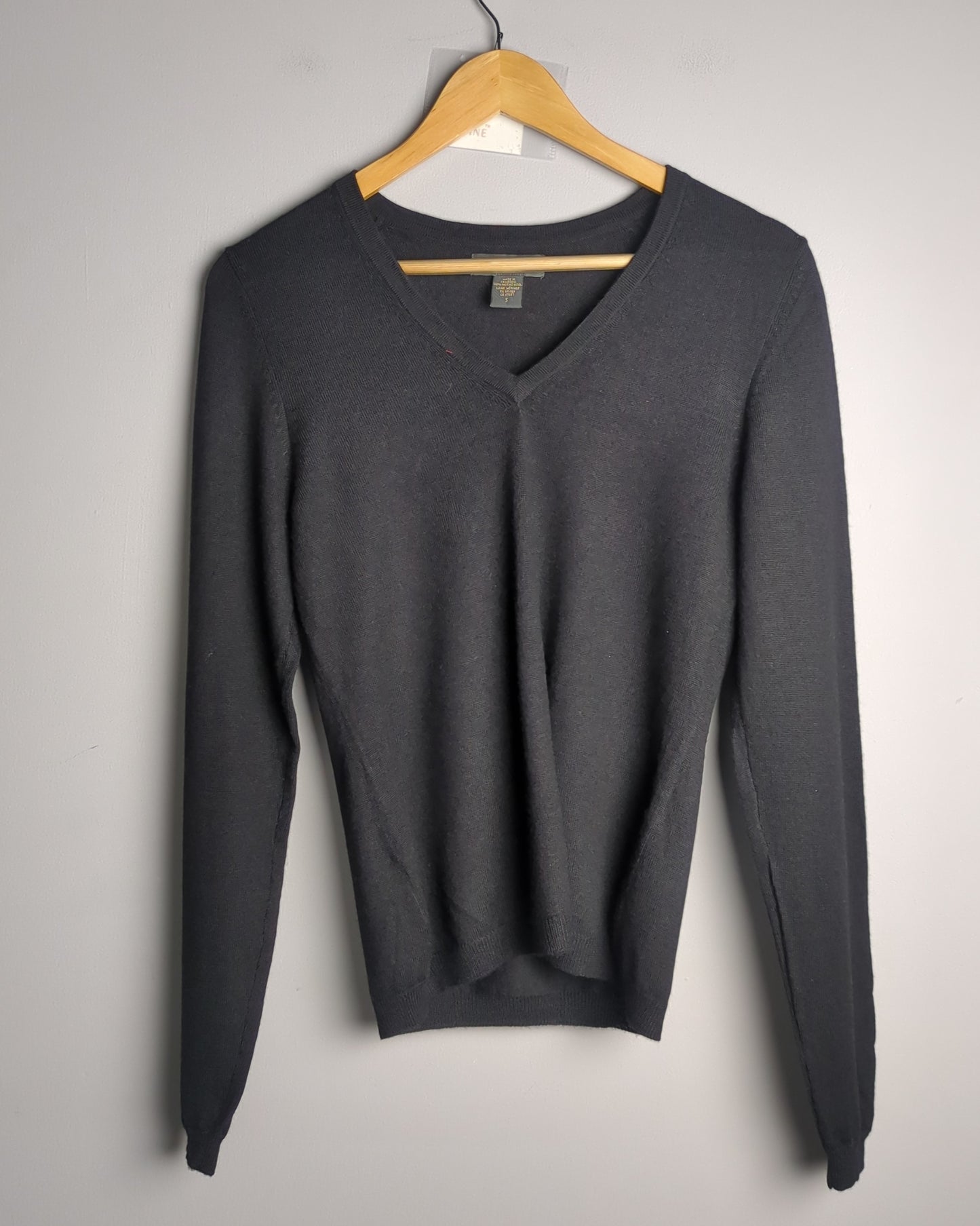 Banana Republic Black V-Neck Sweater